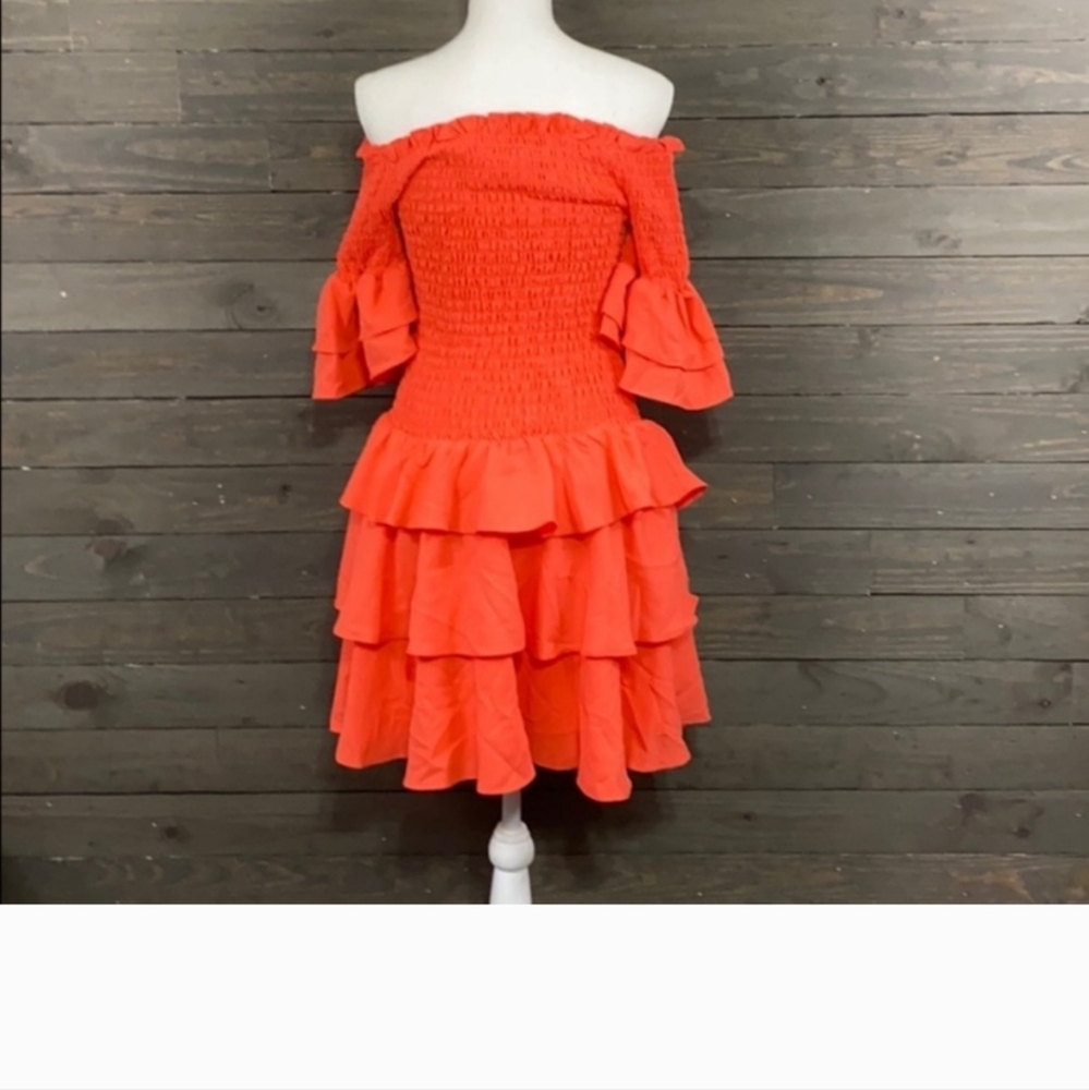 AQUA Ruffle Dress